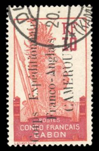 French Colonies, Cameroon #101 Cat$25, 1915 10c red and carmine, used