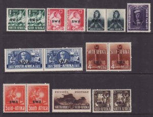 South-West Africa-Sc#135-43- id9-unused og NH set-WWII-Military-1941-43-