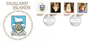 Worldwide First Day Cover, Royalty, Falkland Islands