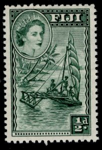 FIJI QEII SG280, ½d myrtle-green, NH MINT.