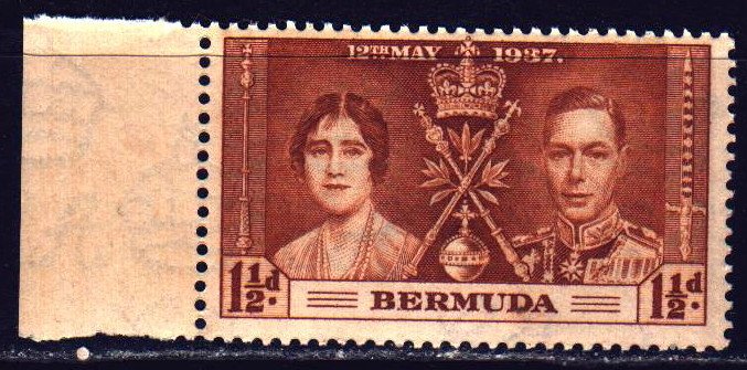 Bermuda. 1937. 99 of the series. English king and queen. MNH.