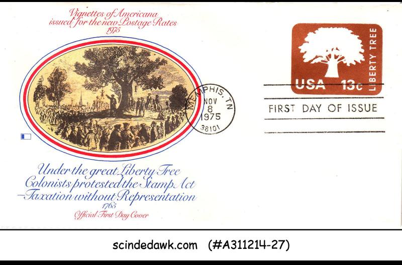 UNITED STATES USA - 1975 LIBERTY TREE / AMERICAN ISSUE - FDC