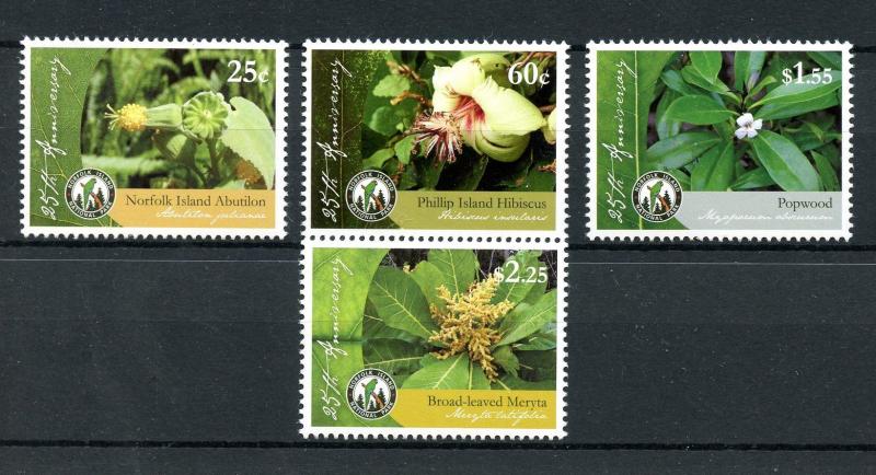 Norfolk Island 2011 MNH National Park 4v Set Hibiscus Flowers Plants Stamps
