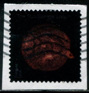 5599 US (55c) Sun Science - Coronal Loops SA, used on paper