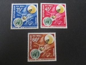 French Mali 1963 Sc 45-7 set MNH