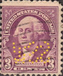 US Used 3 cent Scott# 720 Washington Perfinned Fine