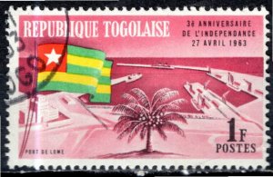 Togo; 1963: Sc. # 449; Used CTO Single Stamp