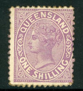 Queensland 1883 1 Shilling Violet Scott 70 Mint D435 ⭐⭐⭐⭐⭐⭐