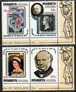 Penrhyn Sc #107-108 MNH pairs