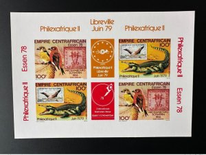 Central African Republic 1978 Mi. 576 - 577 Philexfrique Libreville 79 Bird