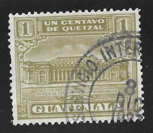 Guatemala #RA2 1c General Post Office & Telegraph Building