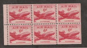 U.S. Scott #C39c Airmail Stamp - Mint NH Booklet Pane
