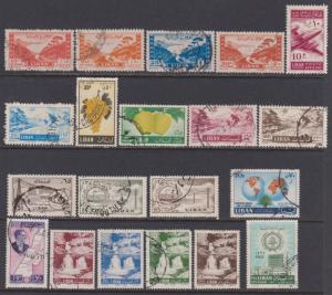 20 F-VF Used Lebanon Airmail issued between 1947 and 1962 - I Combine S/H