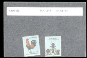 NORWAY Sc#845-846 MINT NEVER HINGED Complete Set