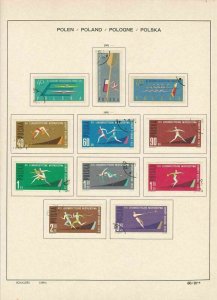 poland 1961-2 sports + other stamps page ref 17267 