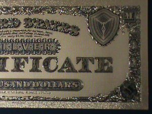 UNITED STATES-1878-CAT#314-$1000- 24K GOLD REPLICA NOTE WITH CERITIFICATE-VF