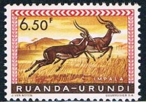 Ruanda Urundi 146 MNH Impalas 1959 (R0249)+