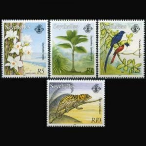 SEYCHELLES 1994 - Scott# 742a-51a Flora and Fauna Set of 4 NH