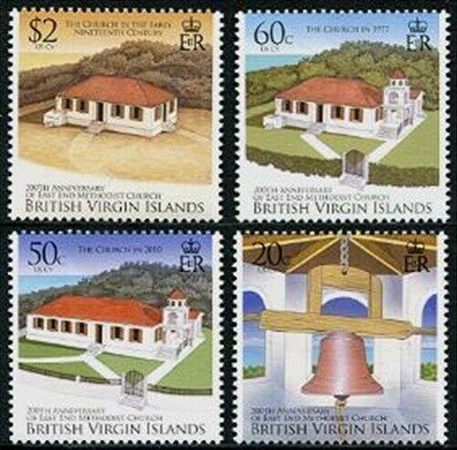 HERRICKSTAMP VIRGIN ISLANDS Sc.# 1132-35 Methodist Church