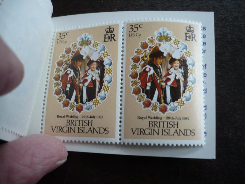 Stamps - British Virgin Islands - Scott# 406-408 - Mint Never Hinged Booklet