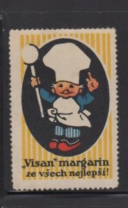 Czech Advertising Stamp- Visan Margarine is Best of All - Child Chef