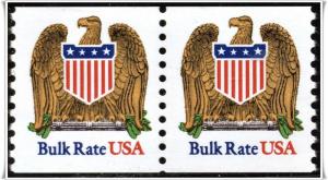 SC#2602 (10¢) Eagle & Shield Coil Pair (1991) MNH