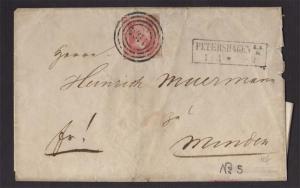 Germany Prussia 1857 letter SG 6 - RARE