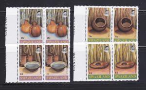 Swaziland 317-320 Pairs Set MNH Handicrafts