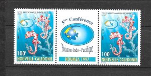 NEW CALEDONIA Sc 768 NH issue of 1997 - STRIP - SEA LIFE