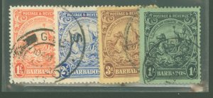 Barbados #168b/175 Used