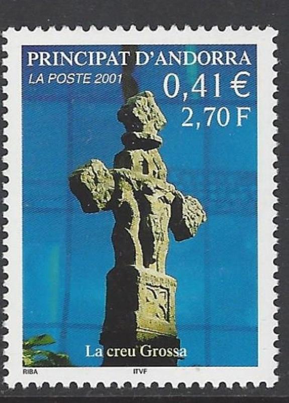 Andorra French 2001 Cross of Terme VF MNH (544)