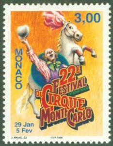 MONACO 2087 MNH BIN $1.75