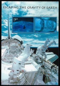 US #3411 $3.20 Escaping Galaxy Souvenir Sheet, VF mint never hinged, fresh   ...