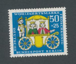 Germany Berlin 1966 Scott 9NB44 used- 50+25, Princess & Frog