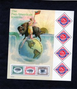 3505 Pan-American Inverts, MNH sheet/7