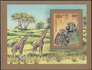 Benin #755-760, Complete Set(6), 1995, Animals, Never Hinged