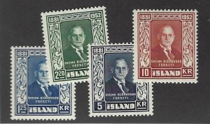 Iceland SC#274-277 MNH VF SCV$56.40...Worth a view!!