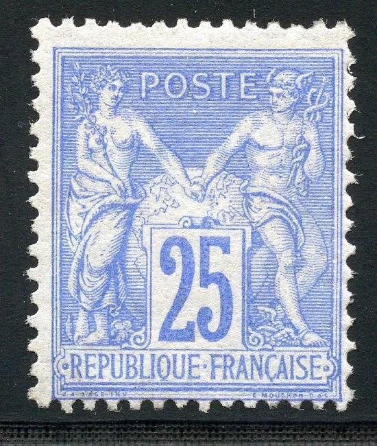 FRANCE SCOTT# 81 YVERT# 78 MINT HINGED AS SHOWN (HM)