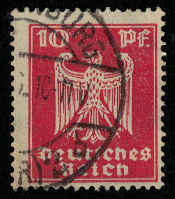 Reich, 10 Pf, Watermark, Germany (2897-T)