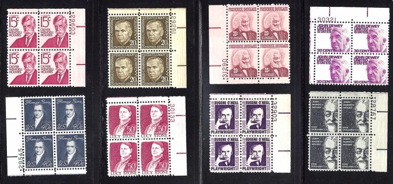 1278-1295 Mint,OG,NH...  Full Set Plate Blocks of 4... SCV $78.65