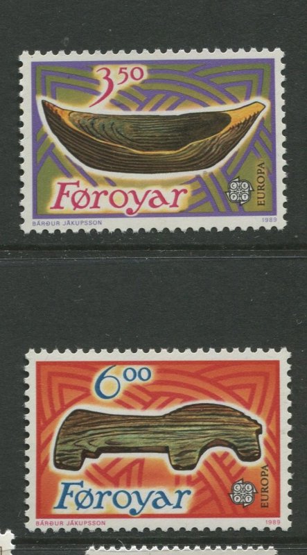 STAMP STATION PERTH Faroe Is.#191-192 Pictorial Definitive Iss. MNH 1989 CV$4.00