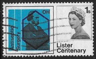 Great Britain 427 Used - Lister Centenary - Anticeptic Surgery  - Elizabeth II