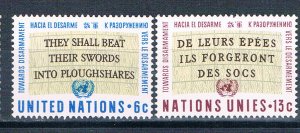 United Nations NY 177-78 Unused set Quote 1967 (HV0292)+