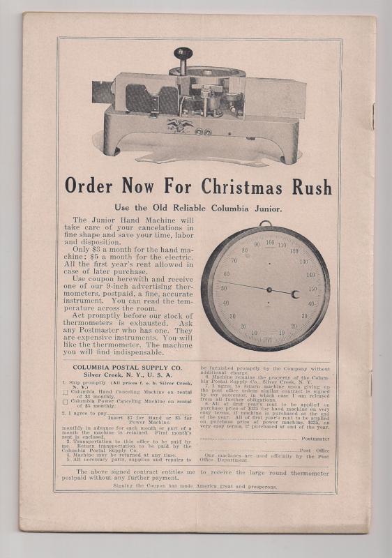 Postmasters Advocate: Three issues for Niagara Falls Postmaster convention 1929