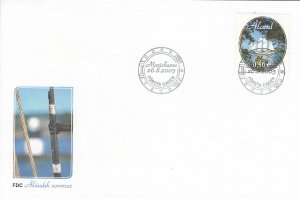 Aland 2005 FDC Sc #238 60c Schooner 'Linden'