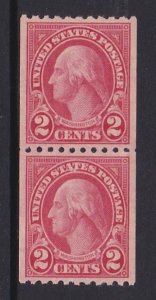 606 Washington Pair MNH