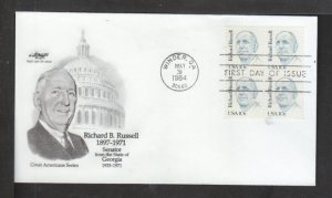 US 1853 Richard Russell 1984 B/4 Artmaster U/A FDC