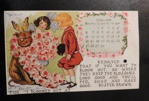 1909 USA Advertisement Postcard Cover Crandlidge MI to Bernitt MI Buster Brown