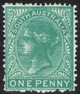 SOUTH AUSTRALIA 1876 QV 1D WMK CROWN/NARROW SA SG TYPE W13 PERF 15