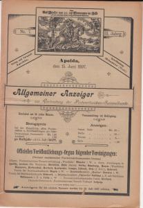 Allgemeiner Anzeiger - 1896 #1, 1897 1/2,4,5,7 (Apolda/Munster)